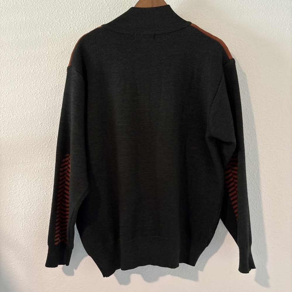 Silversilk Men's Zip Sweater Jacket Fancy Work Casual Textured Size XL - Picture 9 of 13
